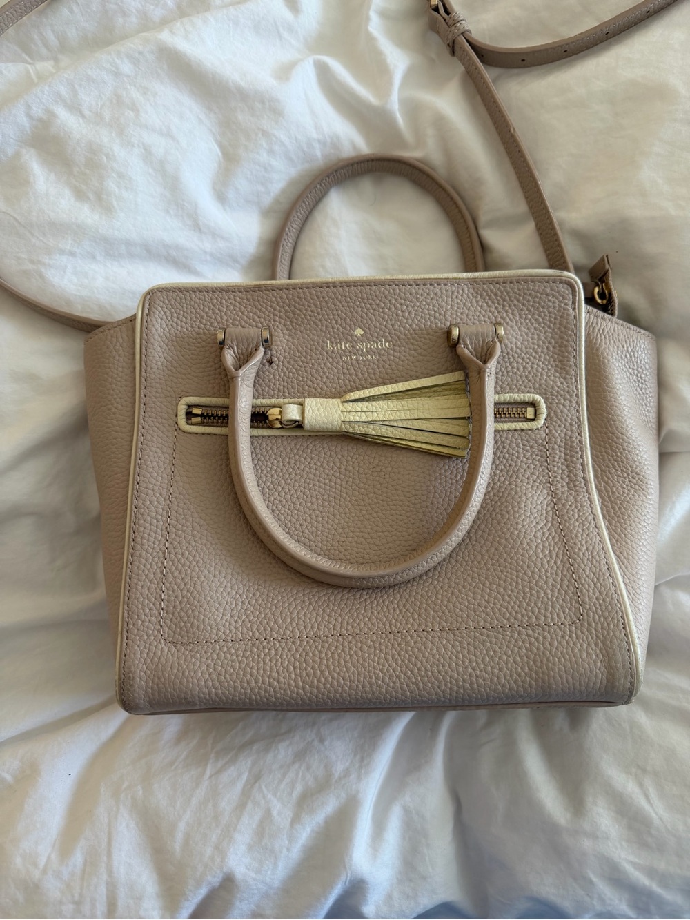 Kate Spade Taupe Chester Street Allyn Bag